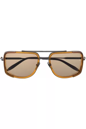 AKONI Hombre Lentes de sol - Lentes de sol Stargazer con armazón estilo piloto