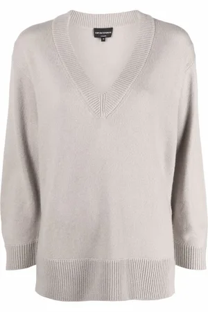 Emporio Armani Suéter de cachemira con cuello en V