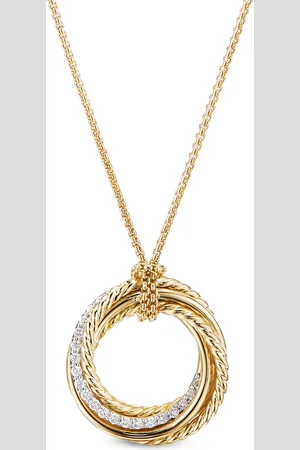 David Yurman Collar en oro amarillo de 18kt con dije con diamantes