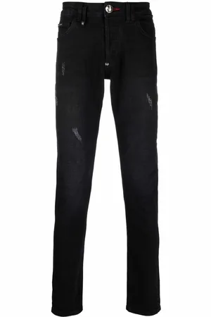 Philipp Plein Jeans rectos con tiro bajo