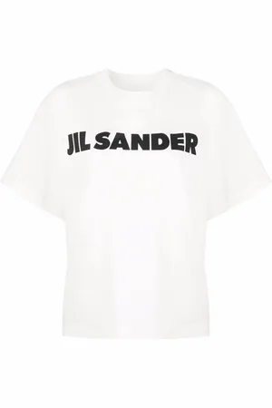 Jil Sander Playera estilo boxy con logo