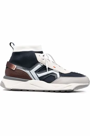 santoni Tenis altos estilo calcetín