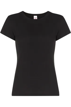 RE/DONE Playera con cuello redondo