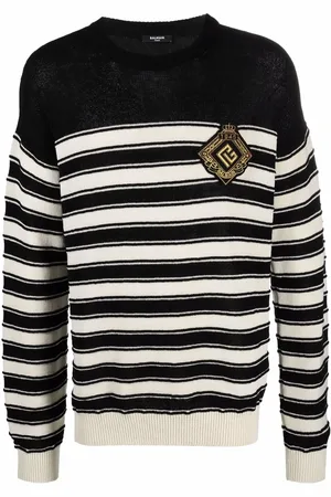 Balmain Suéter tejido con distintivo del logo