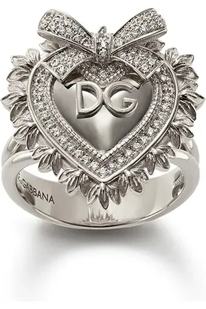 Dolce & Gabbana Anillo Devotion en oro blanco de 18kt con diamantes