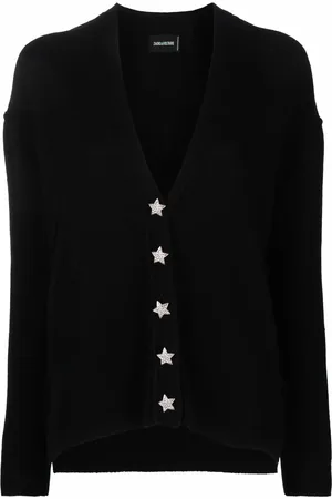Zadig & Voltaire Cárdigan de cachemira con botones de estrella