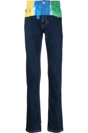 VERSACE Jeans slim con diseño color block