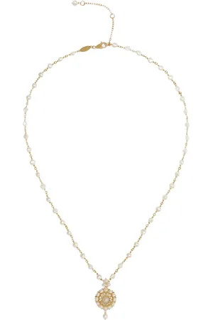Dolce & Gabbana Collar con dije de perla en oro amarillo de 18kt