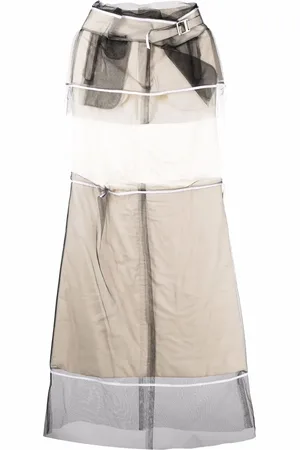 Maison Margiela Vestido a capas con diseño patchwork