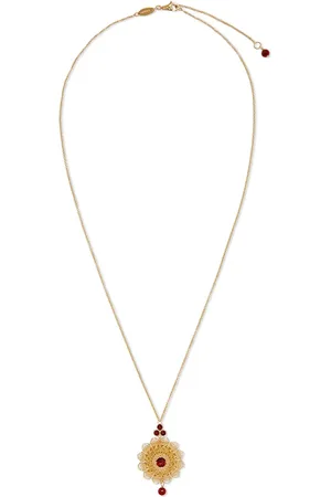 Dolce & Gabbana Collar en oro amarillo de 18kt con rodolitas