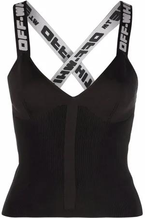 OFF-WHITE Top con tirantes del logo