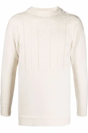 Maison Margiela Suéter tejido con cuello redondo