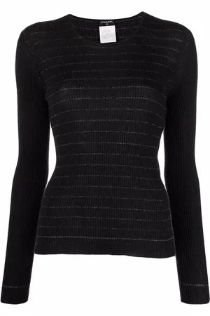 CHANEL Top tejido con hilos metalizados 2003