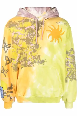 Alexander McQueen Hoodie con estampado tie-dye
