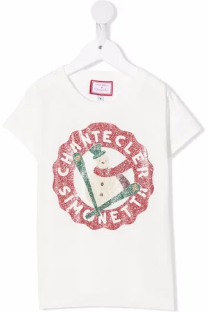 Simonetta Playera con muñeco de nieve estampado
