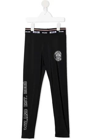 Msgm Pants con logo estampado
