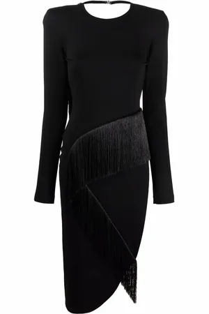 The Attico Vestido midi manga larga