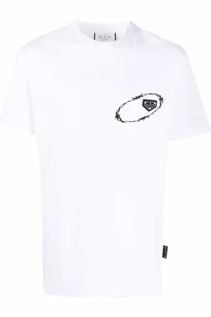 Philipp Plein Playera con cuello redondo