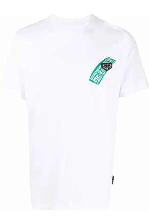Philipp Plein Playera con estampado de cuadros