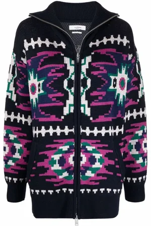 Marant Etoile Cárdigan tejido en intarsia