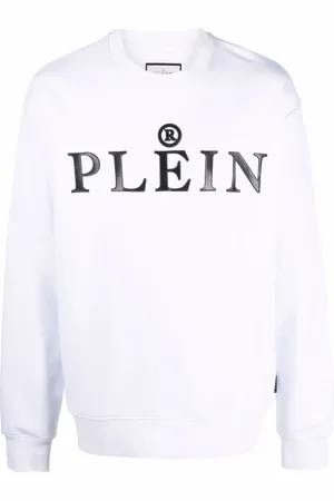 Philipp Plein Sudadera con cuello redondo y logo estampado
