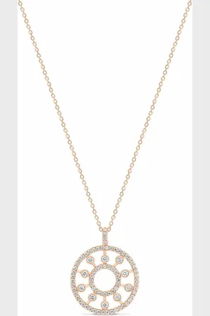 De Beers Collar Dewdrop Medallion en oro rosa de 18kt con diamantes