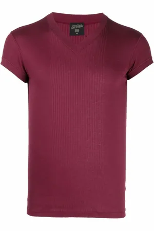 Jean Paul Gaultier Playera con cuello en V 2000