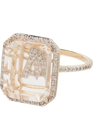 Mateo Anillo en oro amarillo de 14kt con diamantes