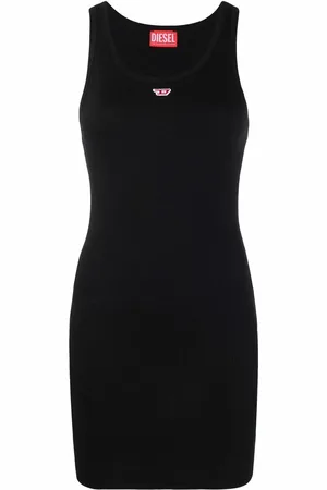 Diesel Vestido con logo estampado