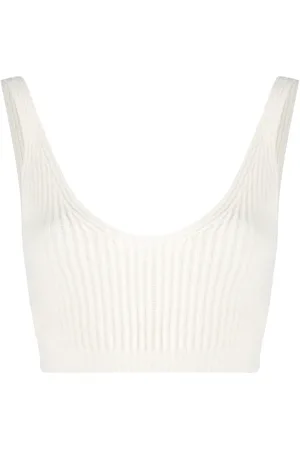 Cashmere In Love Top tejido de canalé corto