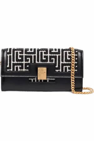 Balmain Cartera con monograma en jacquard 1945