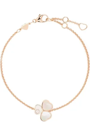 Chopard Pulsera Happy Hearts Wings en oro rosa de 18kt con madreperla y diamante