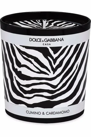 Dolce & Gabbana Vela aromática con estampado de cebra de 250g