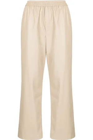 GOEN.J Pantalones rectos de piel artificial