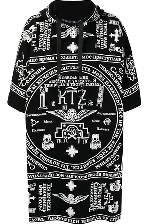 KTZ Caftán con estampado de iglesia