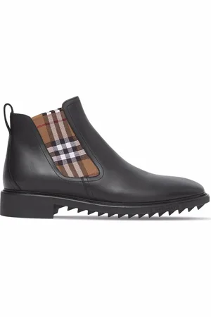 Burberry Botines con panel a cuadros