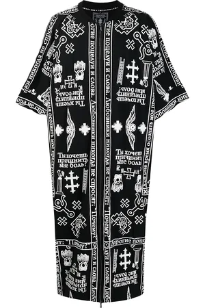 KTZ Caftán con estampado de iglesia