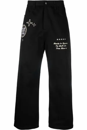 ENTERPRISE JAPAN Pantalones rectos bordados