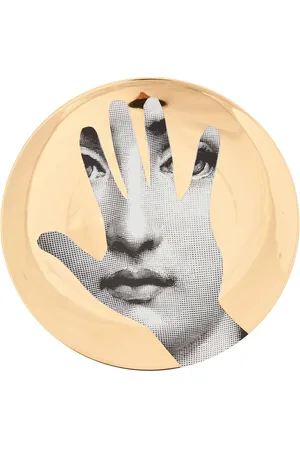 FORNASETTI Plato con motivo de mano y rostro