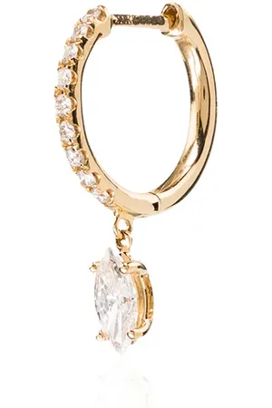 Anita Arracadas en oro amarillo de 18kt con diamante