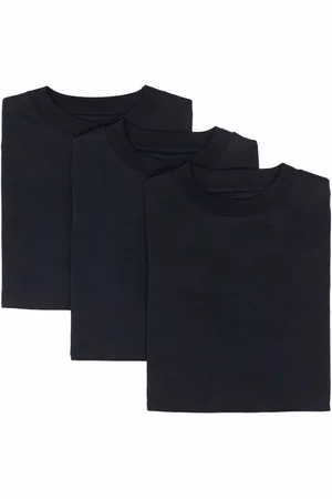 Jil Sander Pack de tres playeras con parche del logo
