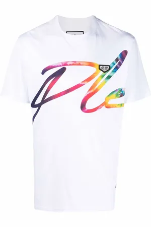 Philipp Plein Playera con logo multicolor