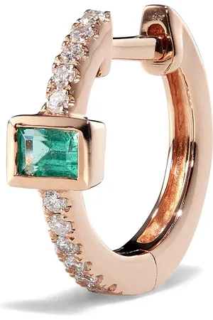JACQUIE AICHE Arete en oro rosa de 14kt con diamantes