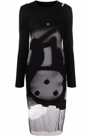 Givenchy Vestido con estampado gráfico