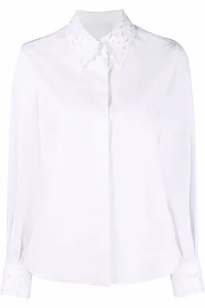 Chloé Camisa con cuello de pico y botones