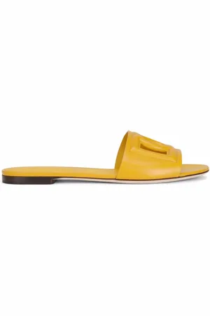Dolce & Gabbana Sandalias de piel con logo DG