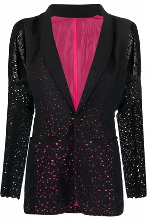 Jean Paul Gaultier Blazer con bordado inglés 2000