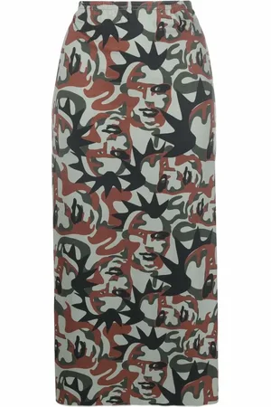 Jean Paul Gaultier Falda con estampado JPG Camo 1990