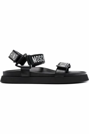 Moschino Sandalias con logo en las tiras