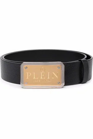 Philipp Plein Cinturón con placa del logo